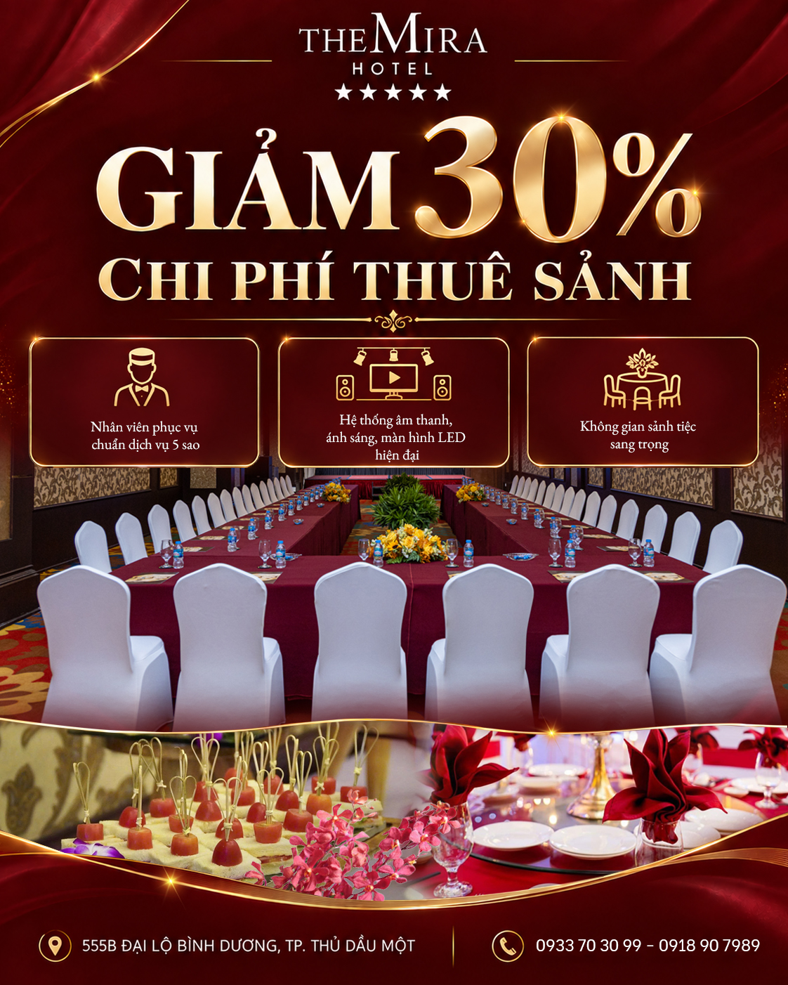 NÂNG TẦM SỰ KIỆN DOANH NGHIỆP – ƯU ĐÃI 30% CHI PHÍ THUÊ SẢNH