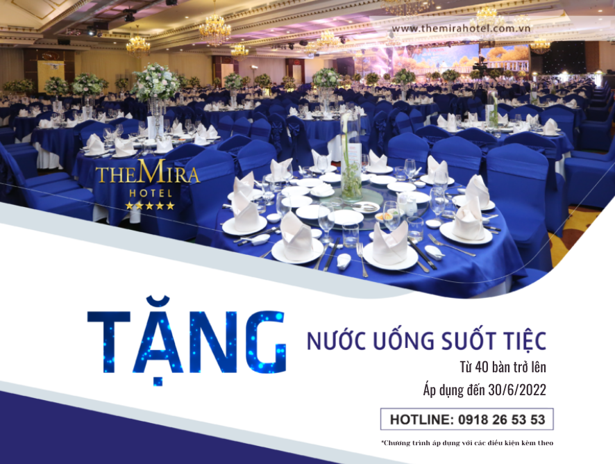 ĐẶT TIỆC THẢ GA – KHÔNG LO VỀ GIÁ NƯỚC!!!